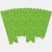 Groen Pixelpatroon Retro 8-Bit Gaming Bedankdoosjes (Ongevouwen)