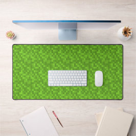 Groen Pixelpatroon Retro 8-Bit Gaming Bureaumat