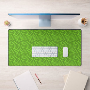 Groen Pixelpatroon Retro 8-Bit Gaming Bureaumat