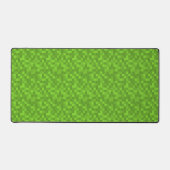 Groen Pixelpatroon Retro 8-Bit Gaming Bureaumat (Voorkant)