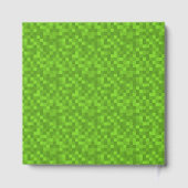 Groen Pixelpatroon Retro 8-Bit Gaming Gastenboek (Achterkant)