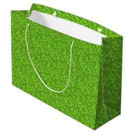 Groen Pixelpatroon Retro 8-Bit Gaming Groot Cadeauzakje