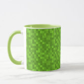 Groen Pixelpatroon Retro 8-Bit Gaming Mok (Links)