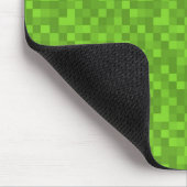 Groen Pixelpatroon Retro 8-Bit Gaming Muismat (Hoek)