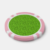 Groen Pixelpatroon Retro 8-Bit Gaming Poker Chips (Enkel)