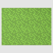 Groen Pixelpatroon Retro 8-Bit Gaming Tissuepapier (Voorkant)