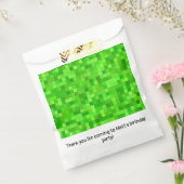 Groen Pixels Verjaardagsfeestje Bedankzakje (Gezegeld)
