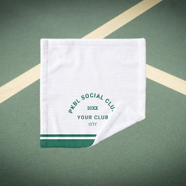 Groen PKBL Social Club Crest Pickleball Gezicht Washandje