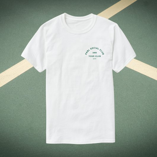 Groen PKBL Social Club Crest Pickleball T-shirt