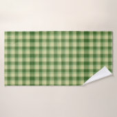 Groen Plaid Saint Patrick's dag Badhanddoek (Badhanddoek)