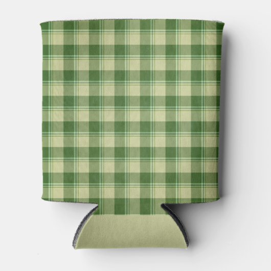 Groen Plaid Saint Patrick's dag Blikjeskoeler (Voorkant)