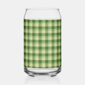 Groen Plaid Saint Patrick's dag Blikvorm Glas (Achterkant)