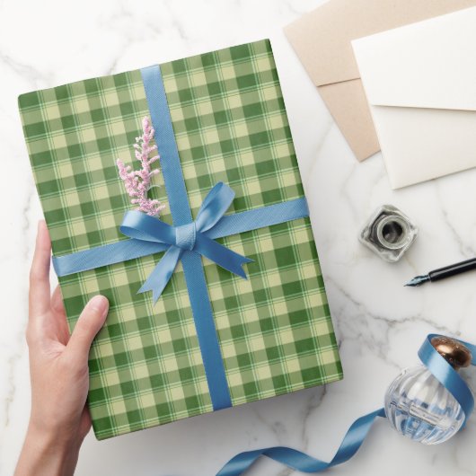 Groen Plaid Saint Patrick's dag Cadeaupapier (Geschenken)