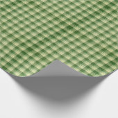 Groen Plaid Saint Patrick's dag Cadeaupapier (Hoek)