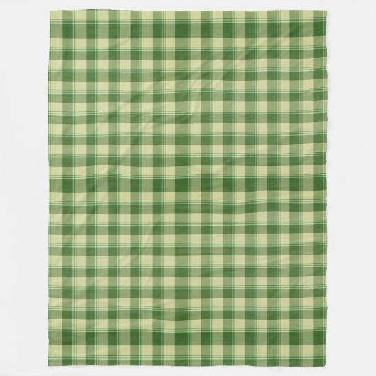 Groen Plaid Saint Patrick's dag Fleece Deken (Voorkant)