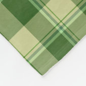 Groen Plaid Saint Patrick's dag Fleece Deken (Hoek)
