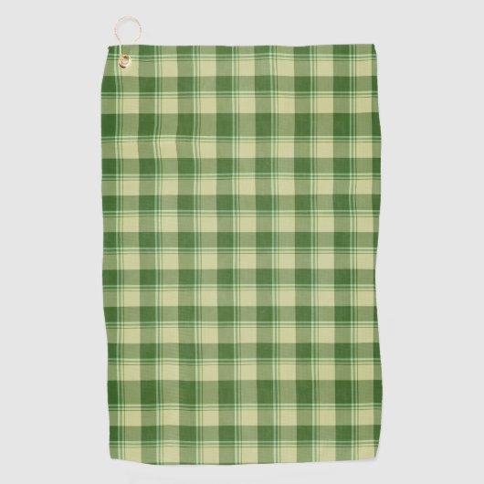 Groen Plaid Saint Patrick's dag Golfhanddoek (Voorkant)