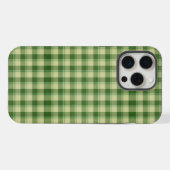 Groen Plaid Saint Patrick's dag iPhone Hoesje (Achterkant horizontaal)