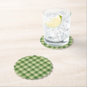 Groen Plaid Saint Patrick's dag Kartonnen Onderzetters (Insitu)