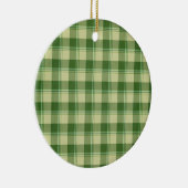 Groen Plaid Saint Patrick's dag Keramisch Ornament (Rechts)