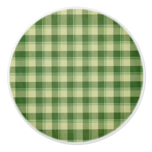 Groen Plaid Saint Patrick's dag Keramische Knop