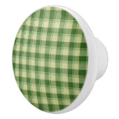 Groen Plaid Saint Patrick's dag Keramische Knop (Rechts)