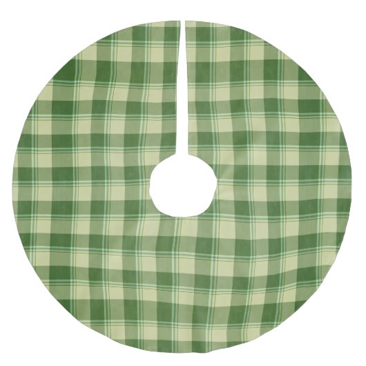 Groen Plaid Saint Patrick's dag Kerstboom Rok (Voorkant)