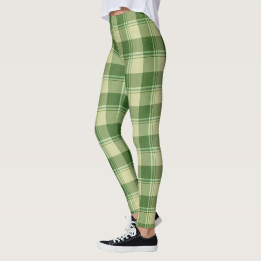 Groen Plaid Saint Patrick's dag Leggings (Links)