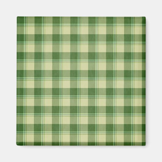 Groen Plaid Saint Patrick's dag Magneet (Voorkant)