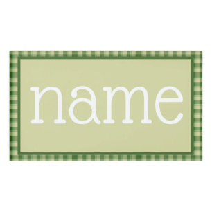 Groen Plaid Saint Patrick's dag Naambadge