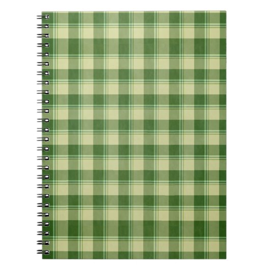 Groen Plaid Saint Patrick's dag Notitieboek (Voorkant)