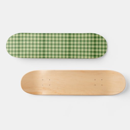 Groen Plaid Saint Patrick's dag Persoonlijk Skateboard (Horizontaal)