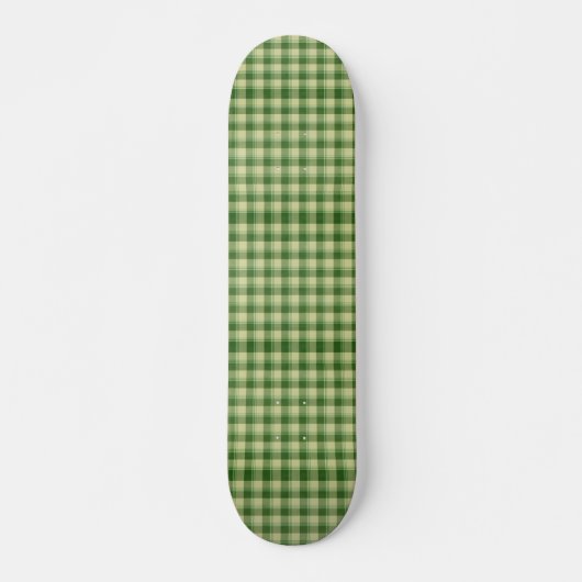Groen Plaid Saint Patrick's dag Persoonlijk Skateboard (Voorkant)