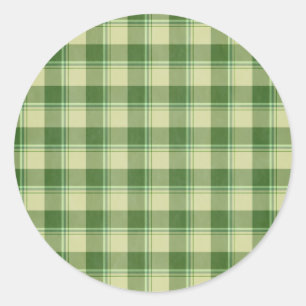 Groen Plaid Saint Patrick's dag Ronde Sticker