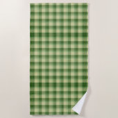 Groen Plaid Saint Patrick's dag Strandlaken (Voorkant)