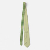 Groen Plaid Saint Patrick's dag Stropdas (Achterkant)