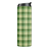 Groen Plaid Saint Patrick's dag Thermosbeker (Gedraaid links)