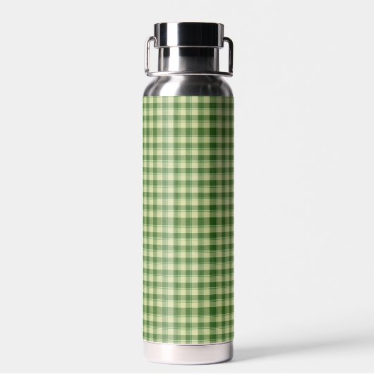 Groen Plaid Saint Patrick's dag Waterfles (Achterkant)