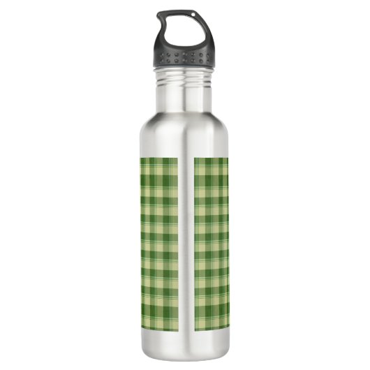 Groen Plaid Saint Patrick's dag Waterfles (Achterkant)