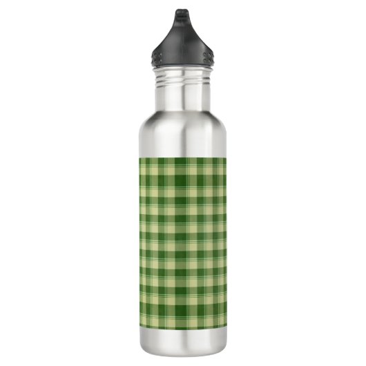 Groen Plaid Saint Patrick's dag Waterfles (Rechts)
