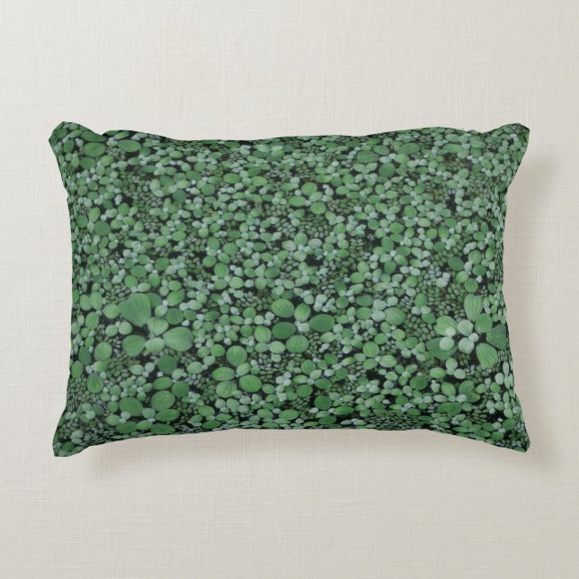 Groen plant accent kussen (Voorkant)