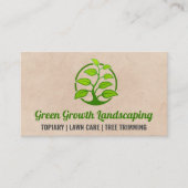 Groen Plant | Apparatuur voor landschapsontwerp Visitekaartje (Voorkant)