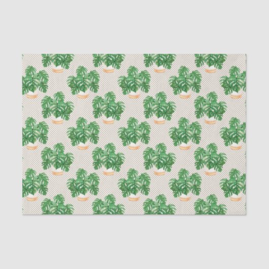 Groen Plant bladeren Tissuepapier (Voorkant)