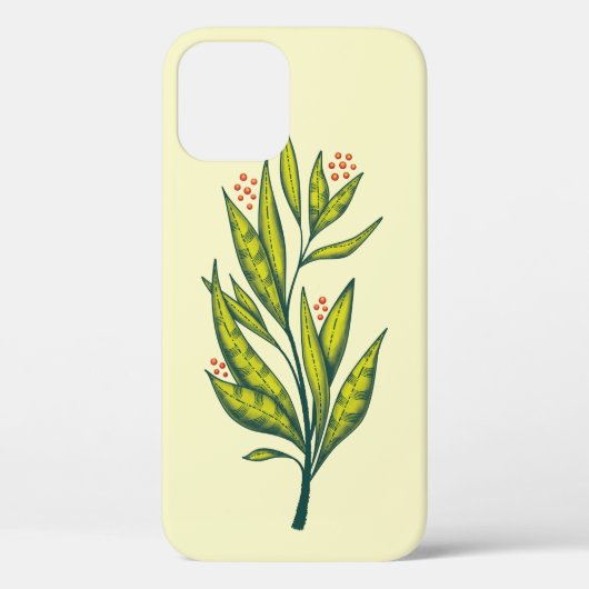 Groen Plant Botanische Art Natuur Lover Case-Mate iPhone Case (Achterkant)