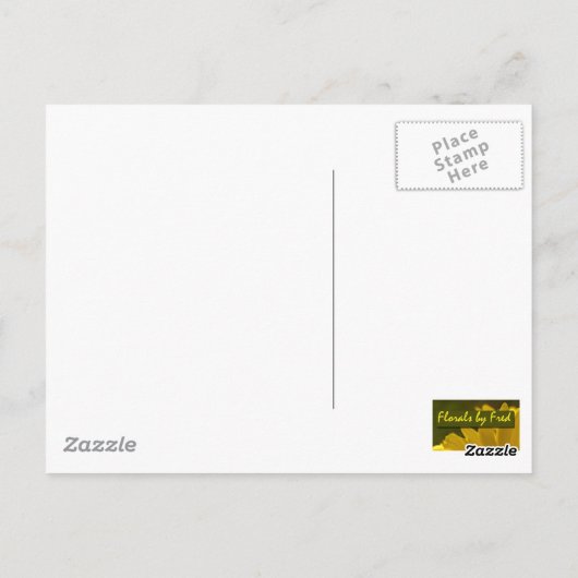 Groen Plant Briefkaart (Achterkant)