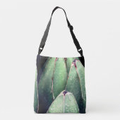 Groen Plant Detail Custom Cross Body Bag Crossbody Tas (Achterkant)