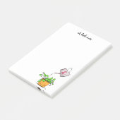 Groen plant en water post-it® notes (Schuin)