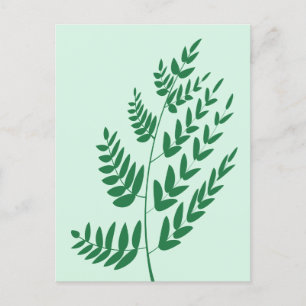 Groen Plant Feestdagenkaart