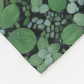Groen plant fleece deken (Hoek)