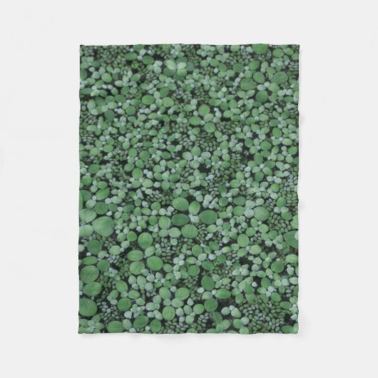 Groen plant fleece deken (Voorkant)